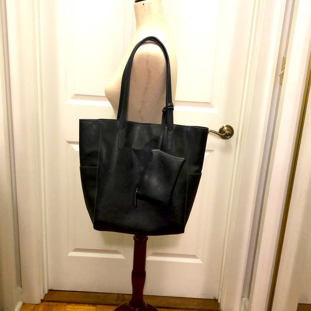 Large PU vegan leather bag by JOY